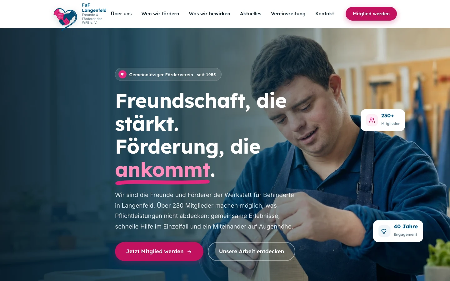 Screenshot FuF der WFB Langenfeld