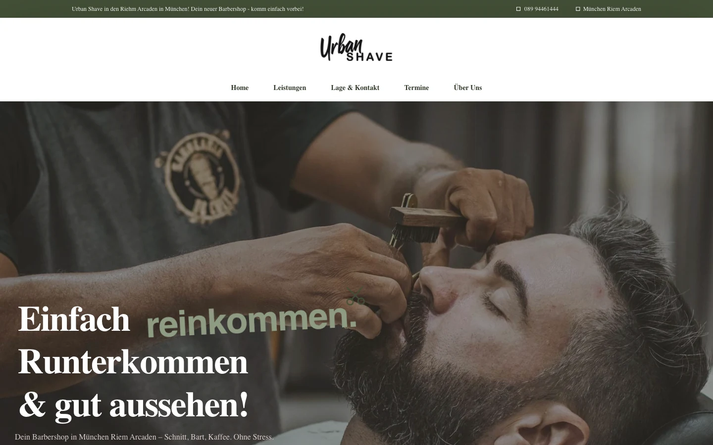 Desktop-Ansicht Urban Shave